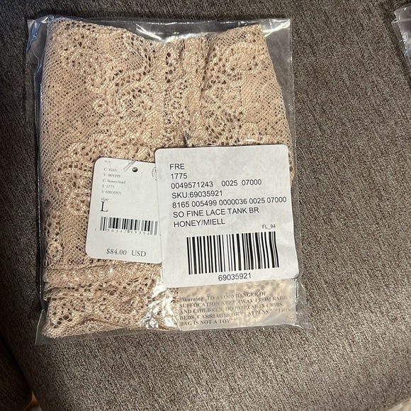 Free people So Fine Lace tank bra L - Picture 3 of 3